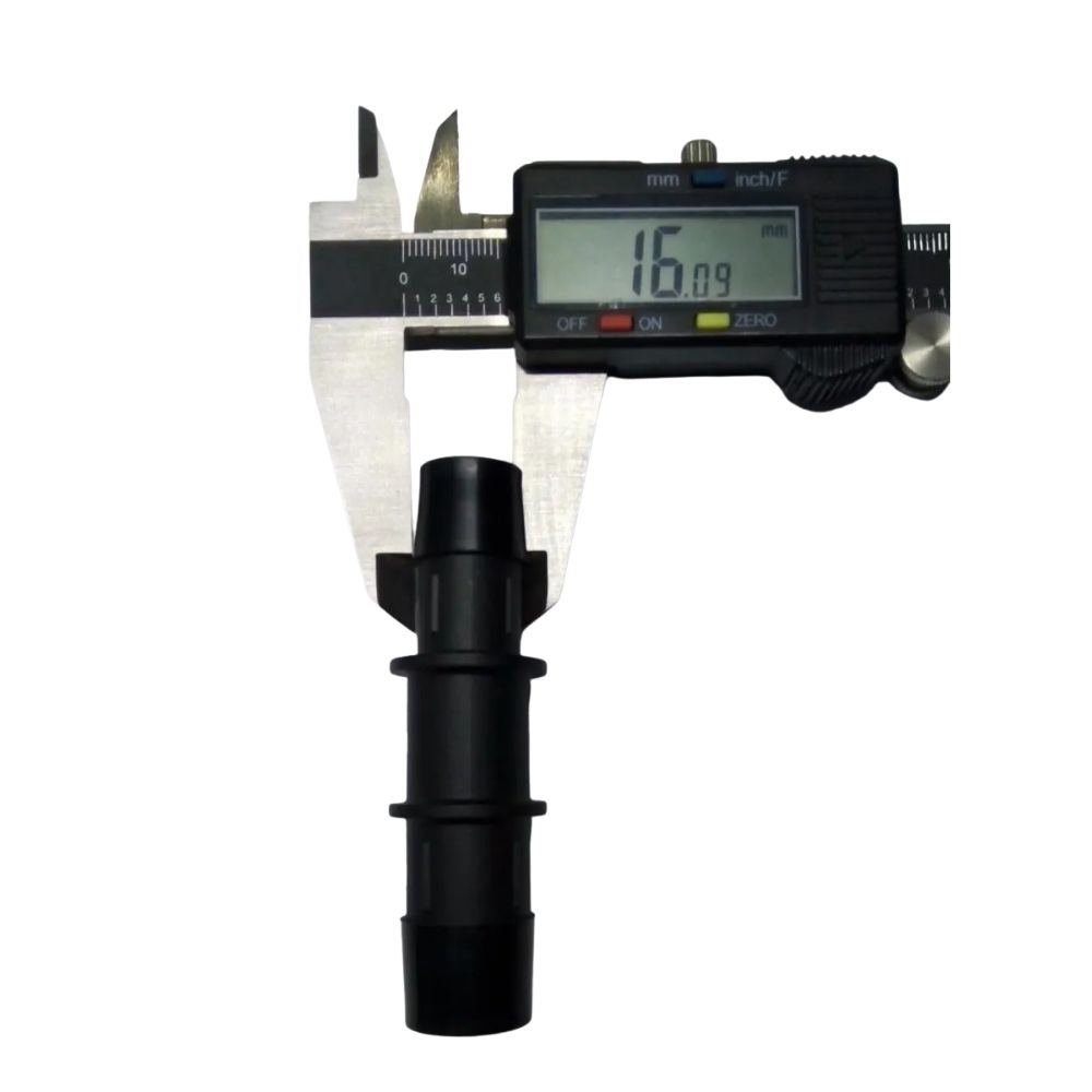 Conector Reduccion 19x16mm Manguera Automotriz Alta Calidad Negro - Imagen 4