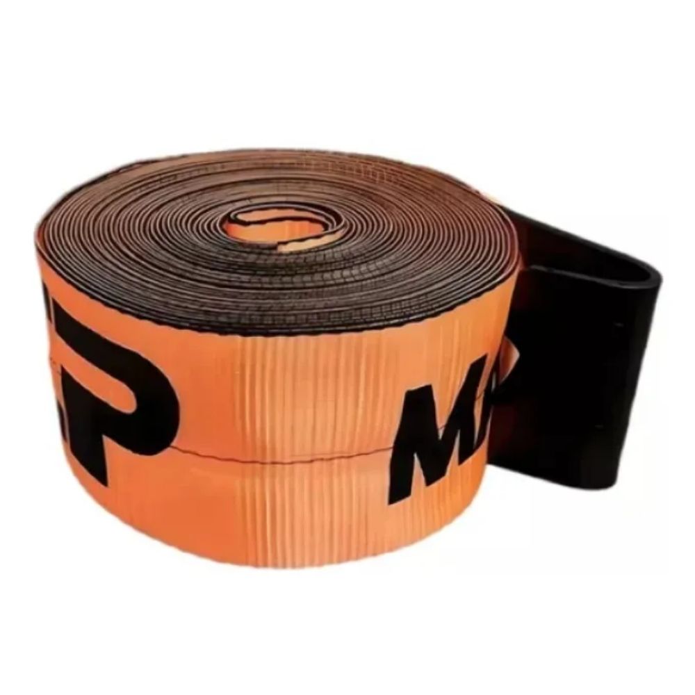 Banda Remolque Acp 4x30 4x9m Con Gancho Plano Color Naranja