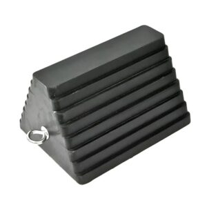 Tope para Llanta Camión ACP TE01 Goma Negra 24x20x15 cm Estacionamiento