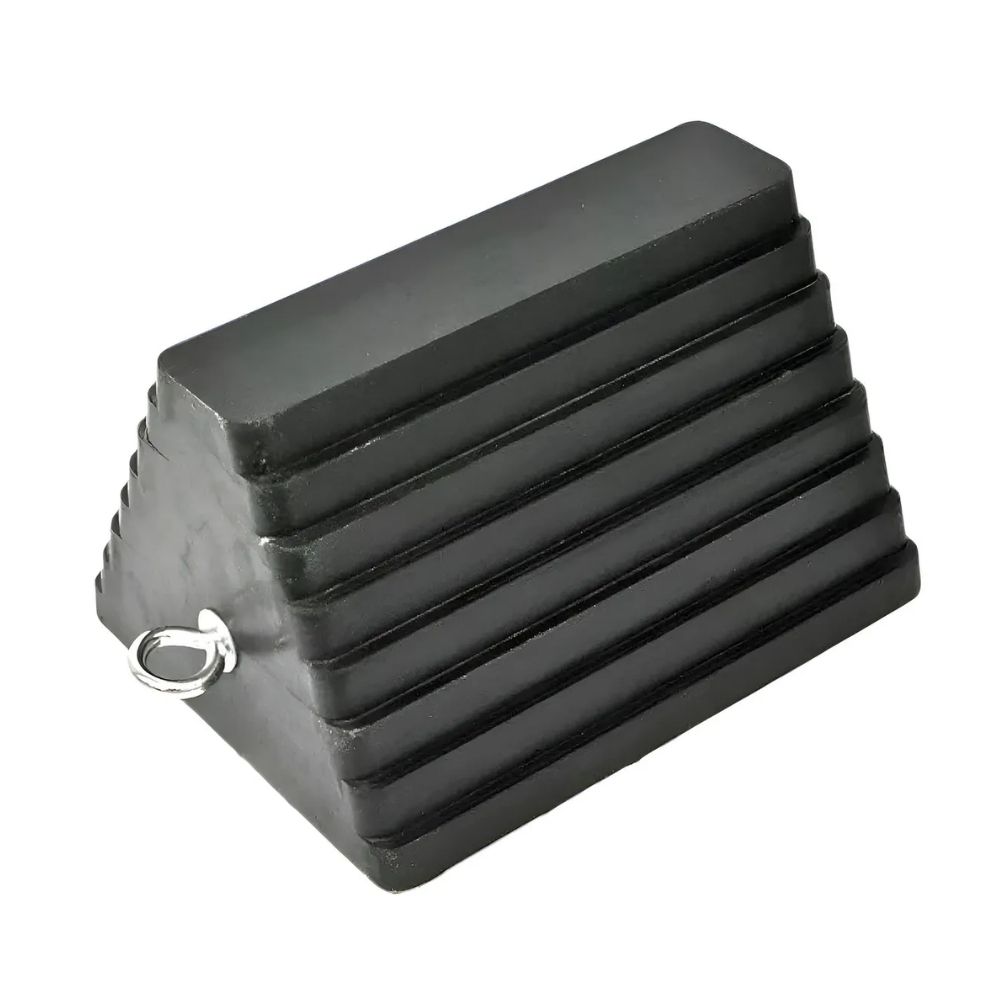 Tope para Llanta Camión ACP TE01 Goma Negra 24x20x15 cm Estacionamiento