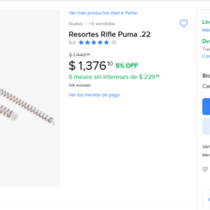 Resortes Rifle Puma .22