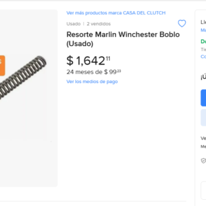 Resorte Winchester Calibre 22