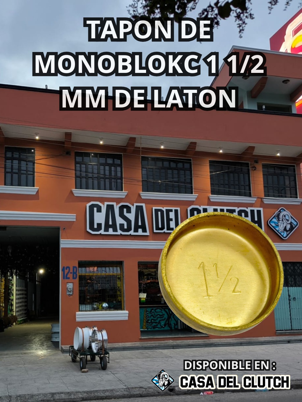 TAPON DE MONOBLOCK 1 1/2MM DE LATÓN